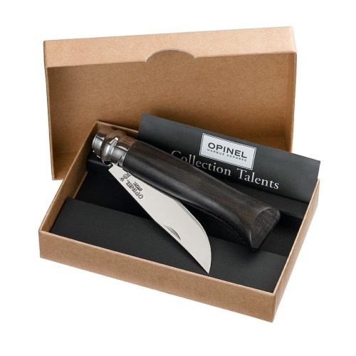 Нож Opinel №8, нержавеющая сталь, рукоять эбеновое дерево, подарочная упаковка, 001352 фото 3